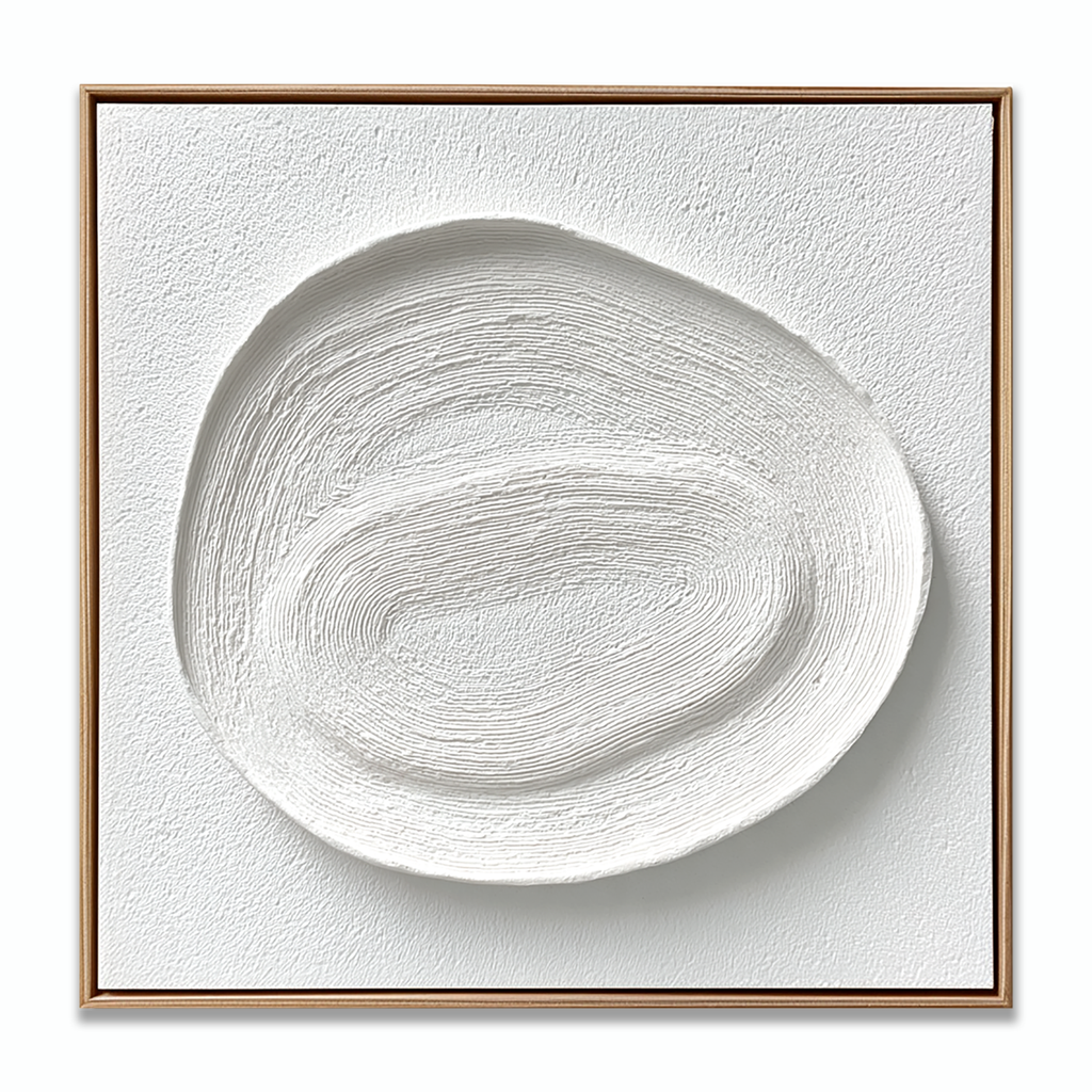 Minimalist White Relief Painting #ART25
