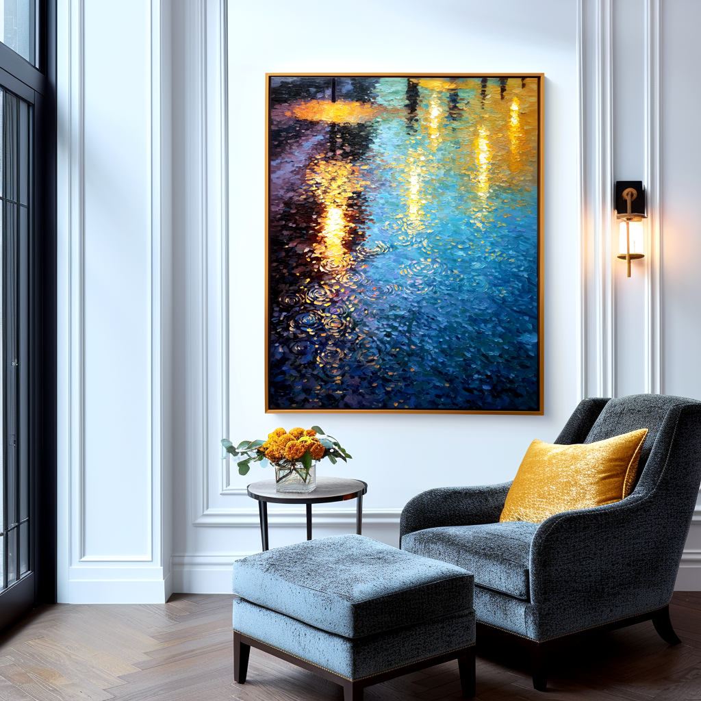 Impressionist Night Painting #ART28