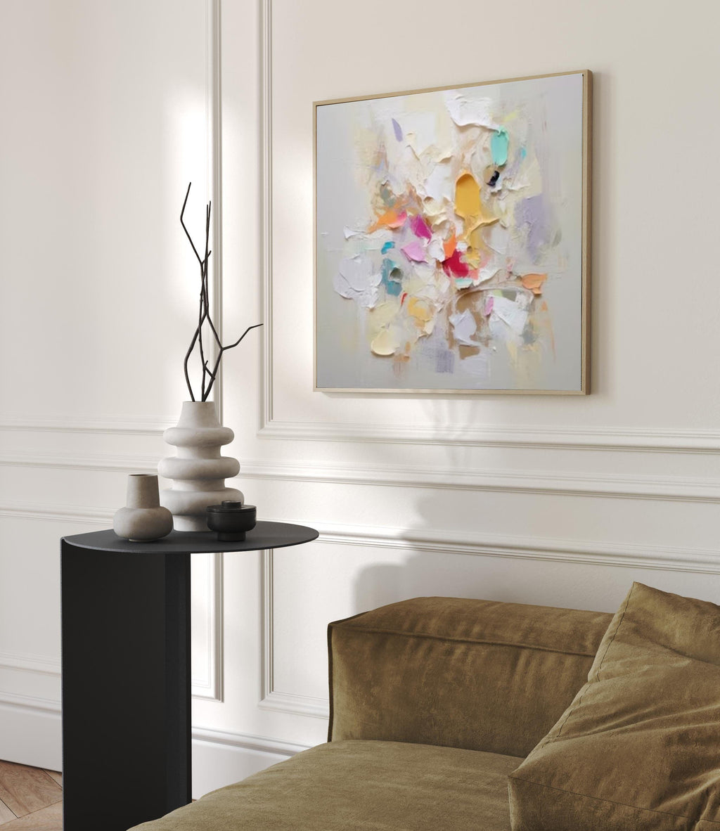 Soft Pastel Harmony Abstract Painting