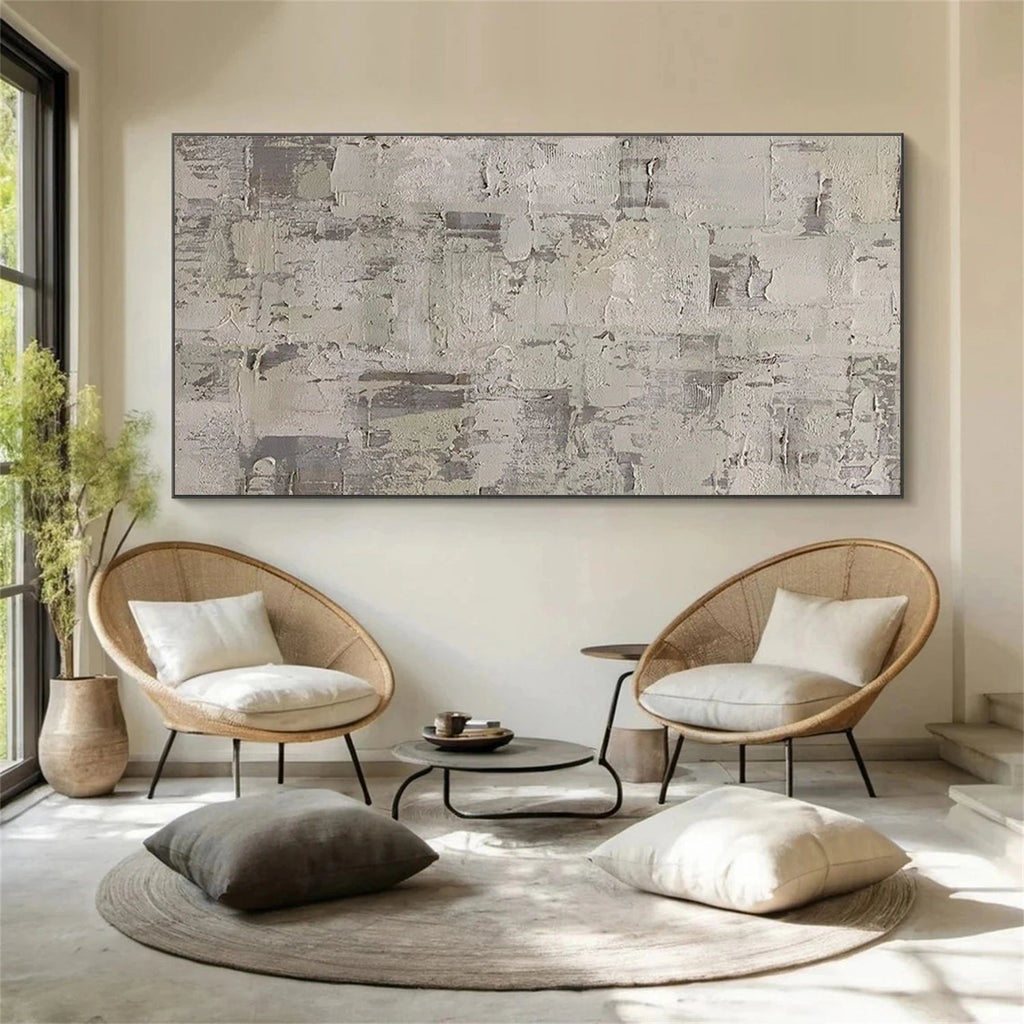 Neutral Textured Abstract Painting