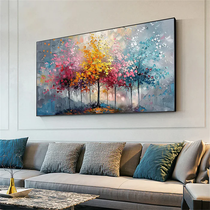 Whispering Seasons Forest Painting