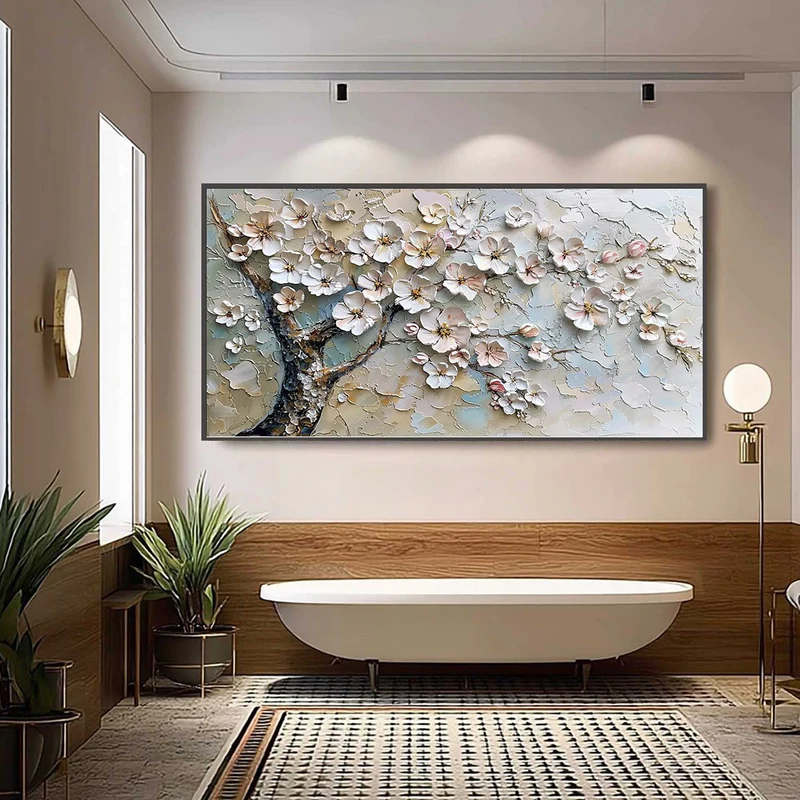 Blooming Textured Floral Painting