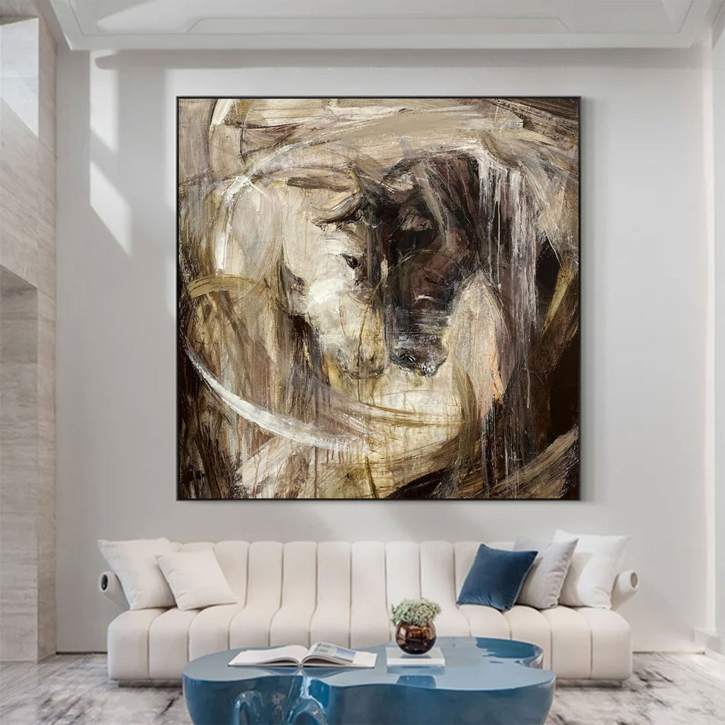 Veiled Echo Abstract Portrait Painting