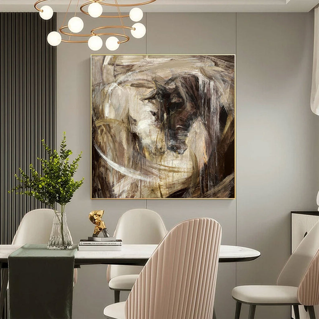 Veiled Echo Abstract Portrait Painting