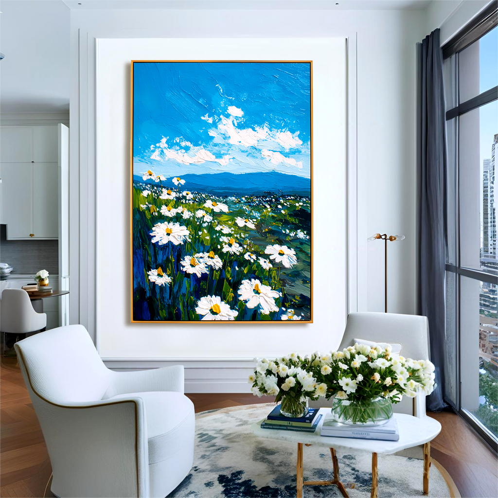 Blue Sky Landscape Painting #ART33