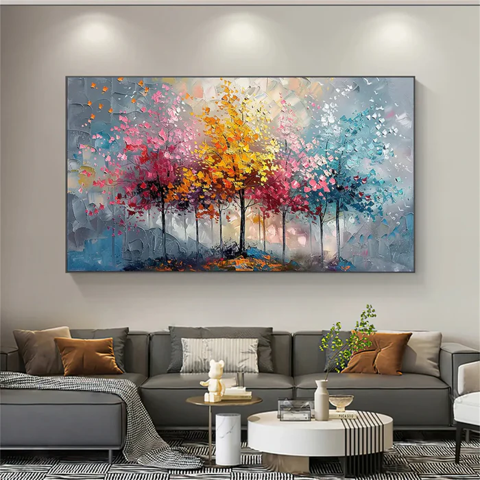 Whispering Seasons Forest Painting