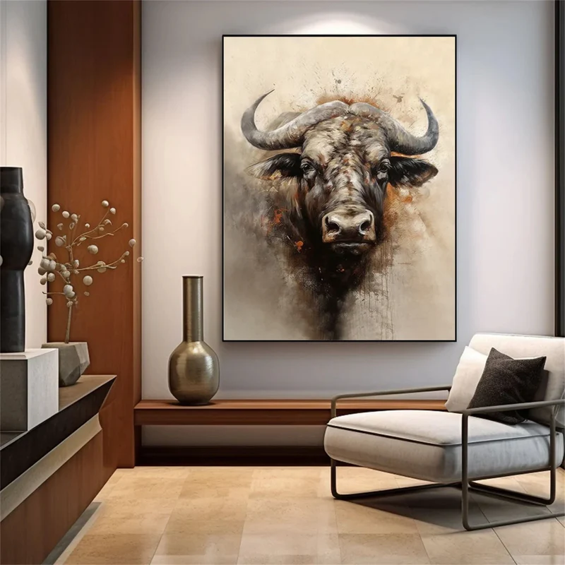 Ember Strength Bull Painting