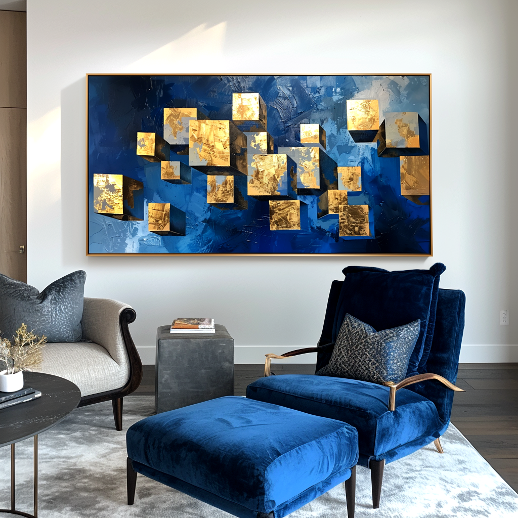 3D Abstract Geometric Painting #ART36