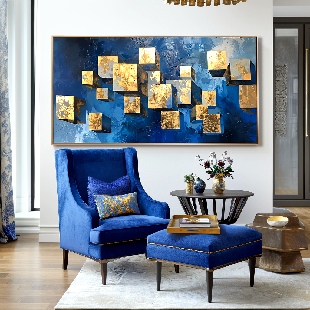 3D Abstract Geometric Painting #ART36