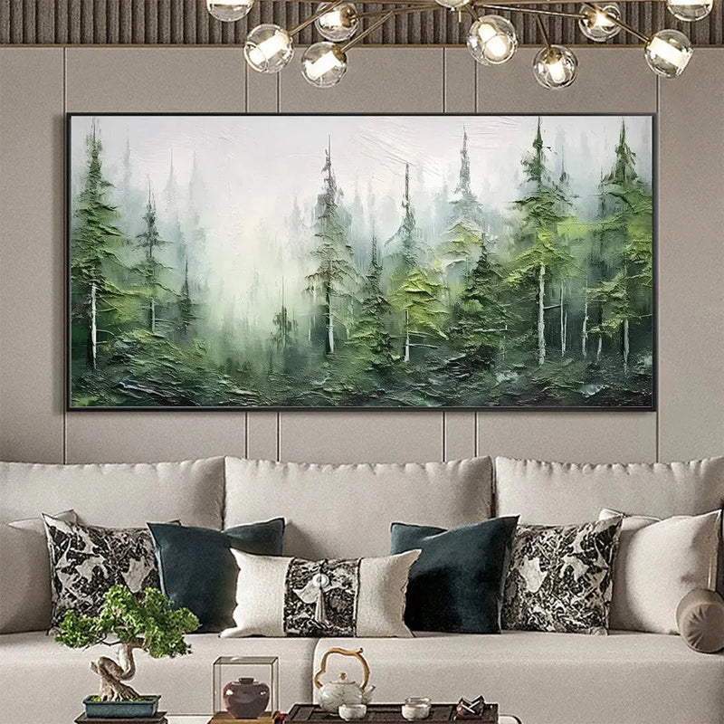 Whispering Pines Forest Landscape Painting #AR020