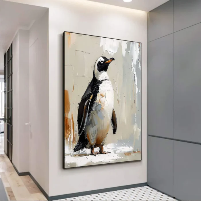 Arctic Noble Penguin Painting