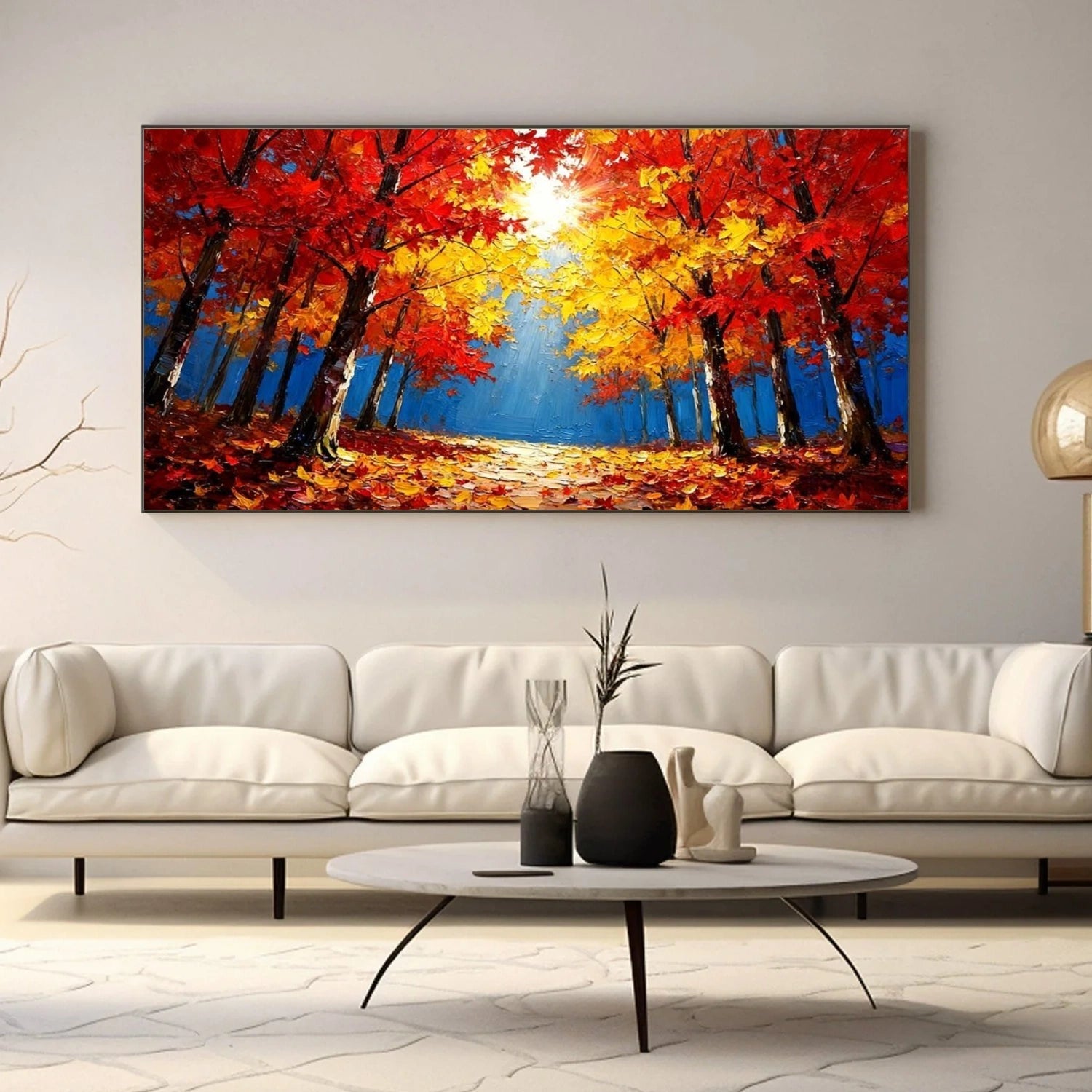Radiant Maple Avenue Abstract Painting
