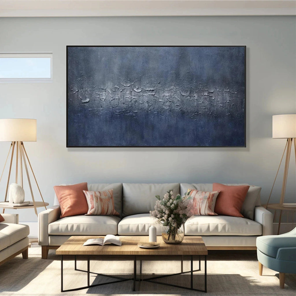 Midnight Texture Abstract Painting