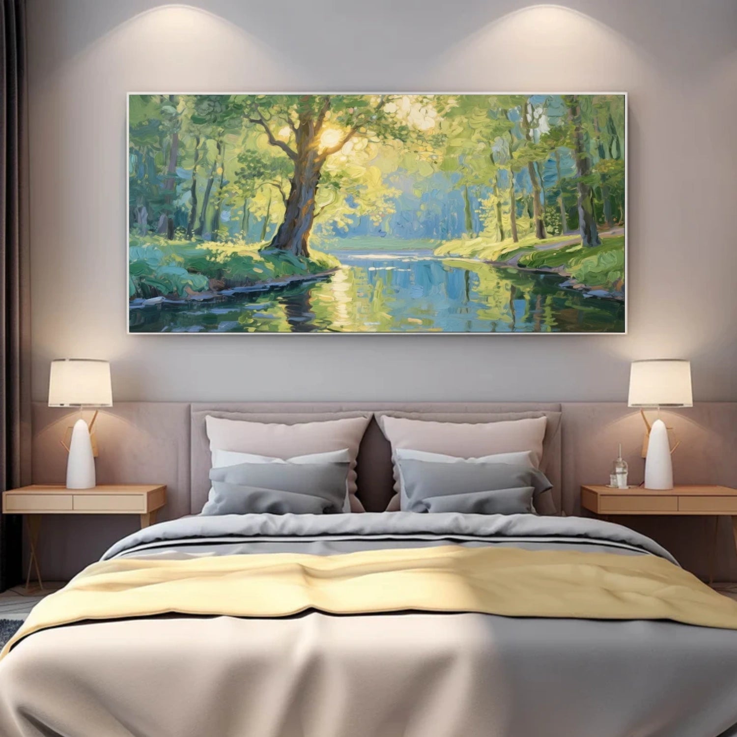 Golden Grove Riverlight Landscape Painting