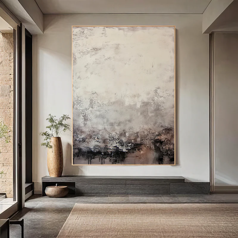 Fading Horizon Abstract Painting