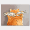 Fishy Glasses: A Funny Bathroom Wall Art for Quirky Home Decor