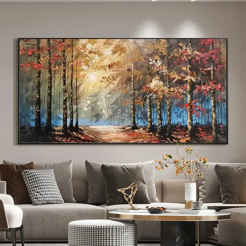 Autumn Landscape Textured Painting