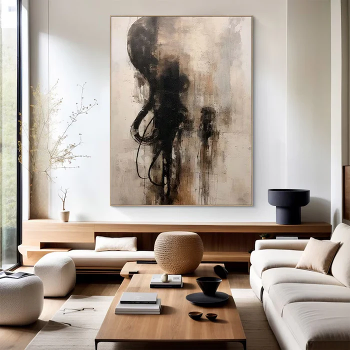 Echo of Shadows Abstract Painting