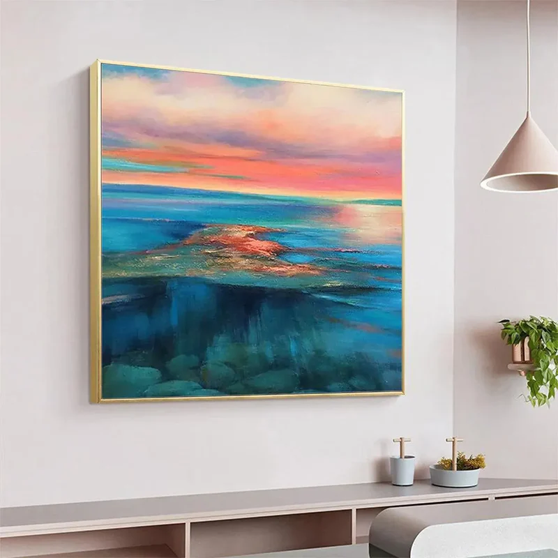 Sunset Horizon Abstract Painting