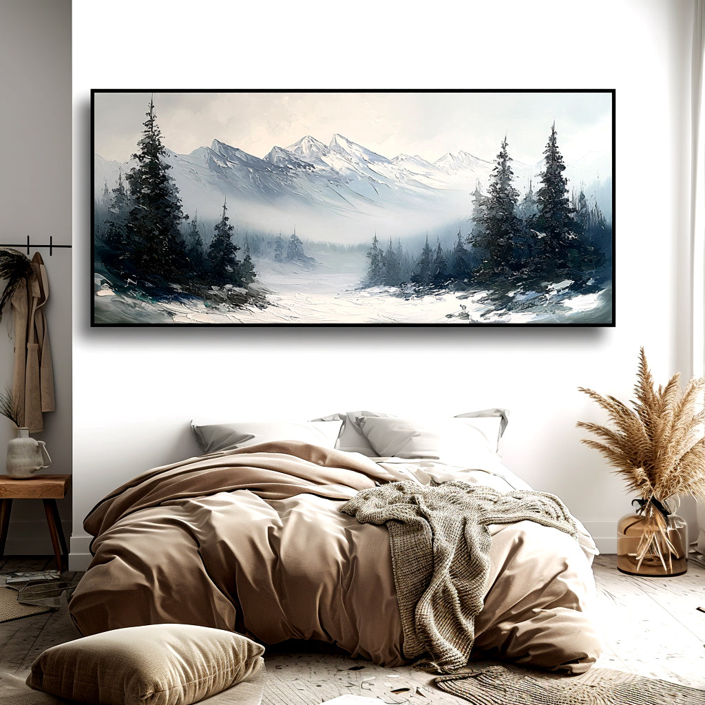 Snow Mountain Landscape Painting #ART04