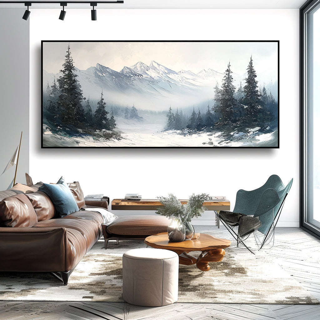 Snow Mountain Landscape Painting #ART04
