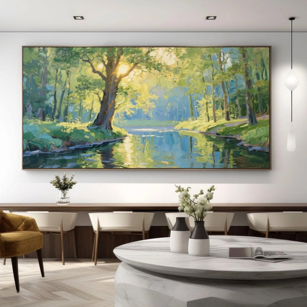 Golden Grove Riverlight Landscape Painting