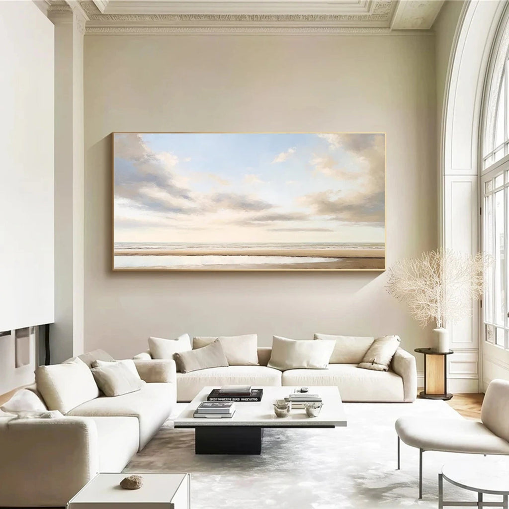 Soft Tide Golden Shore Painting
