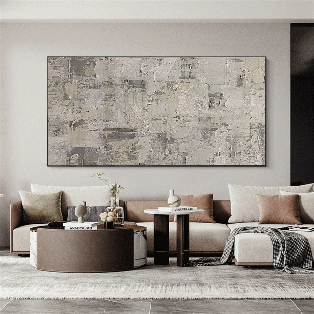 Neutral Textured Abstract Painting
