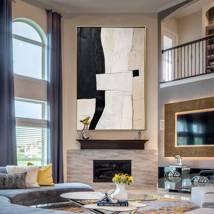 Urban Contrast Abstract Painting