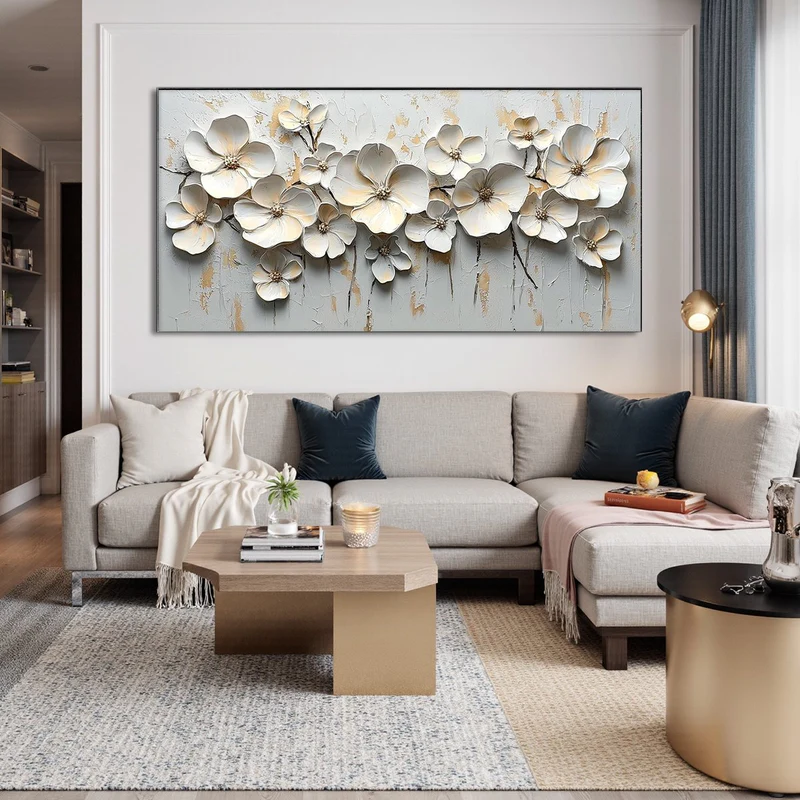 Floral Relief Painting