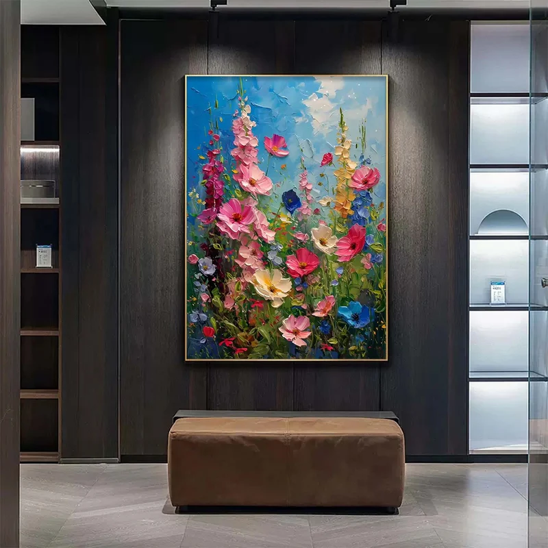 Bloom Symphony Floral Oil Painting #AR040-2