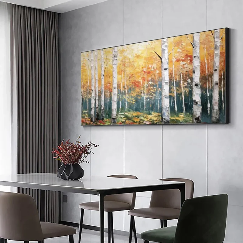 Autumn Forest Textured Painting