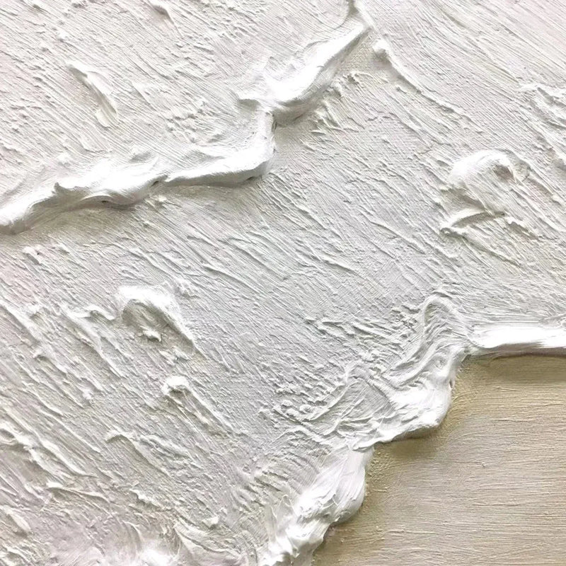 Ivory Calm Minimalist Textured Painting