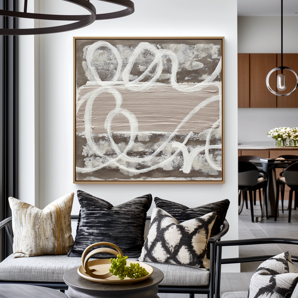 Neutral Abstract Texture Painting #ART50