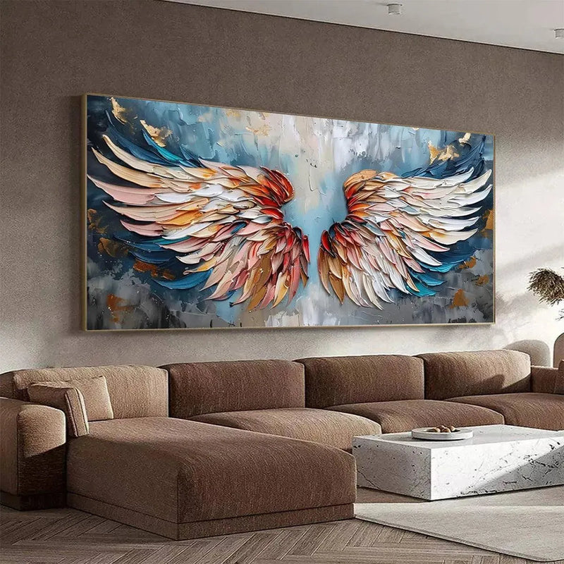Abstract Angel Feather Painting