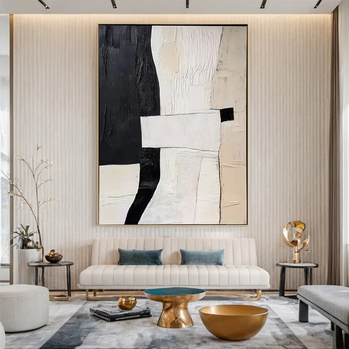 Urban Contrast Abstract Painting