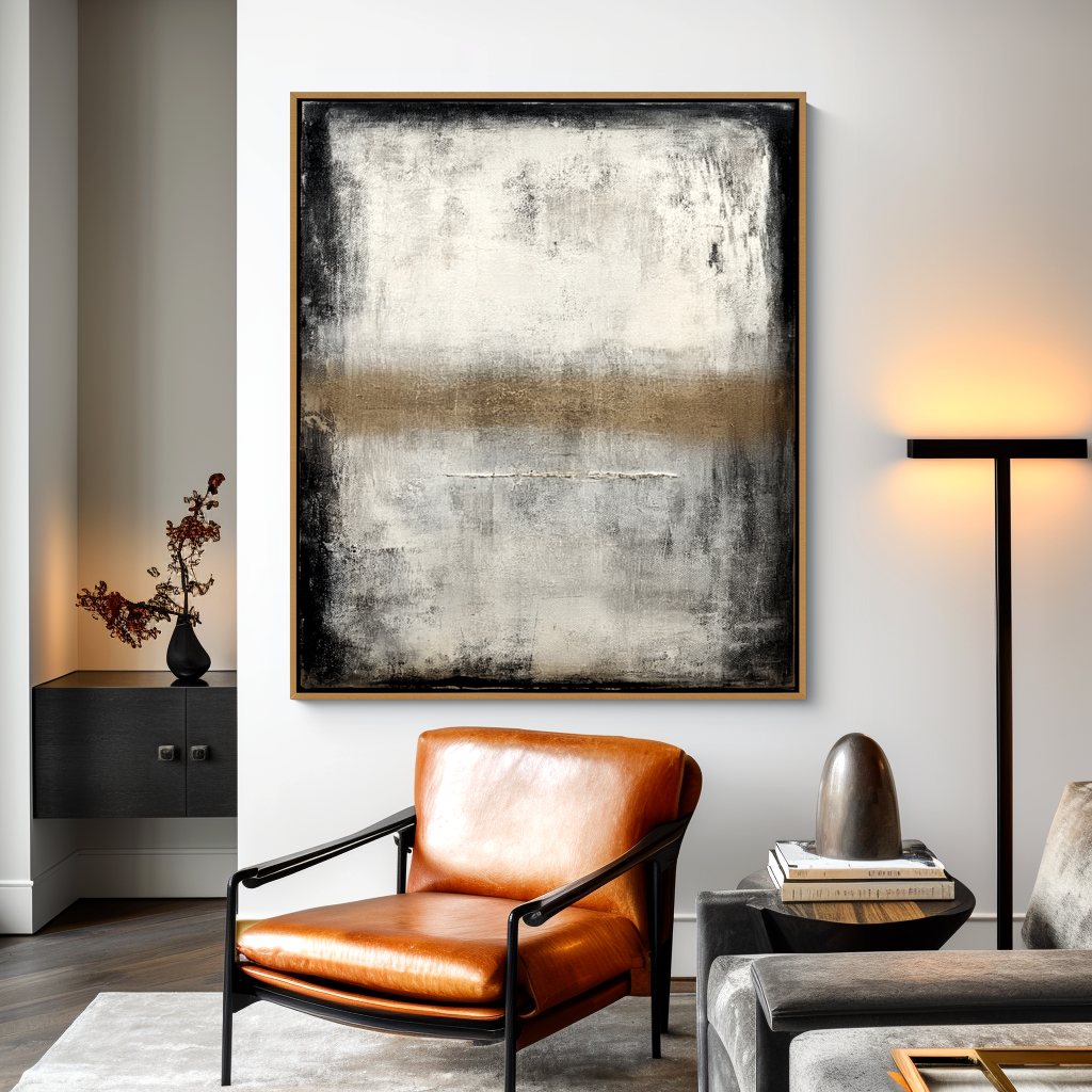 Neutral Abstract Texture Painting #ART05