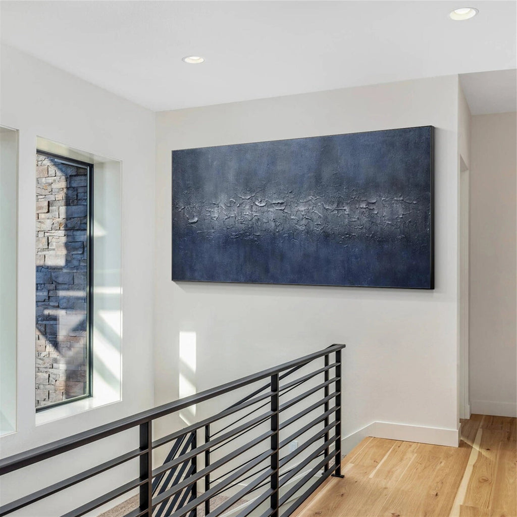 Midnight Texture Abstract Painting