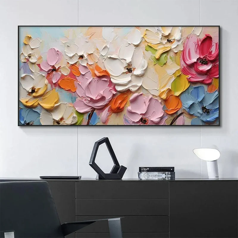 Bloom Symphony Colorful Floral Painting