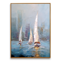 Abstract Sailing City Painting #ART63