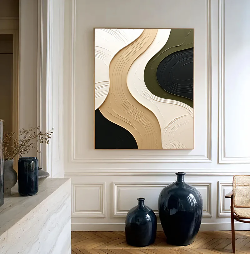 Sculpted Dune Flow Abstract Painting