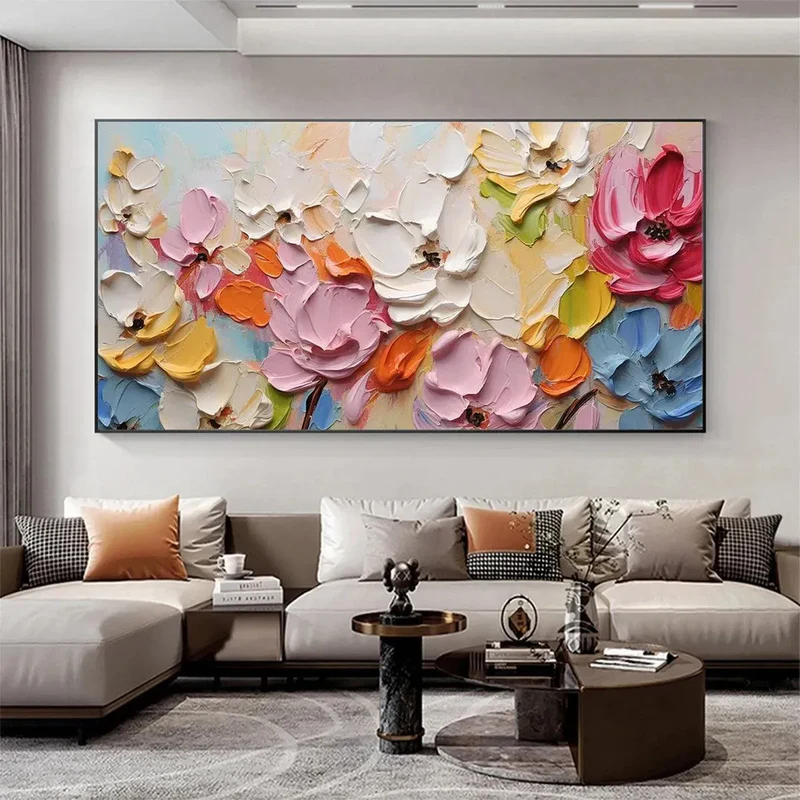Bloom Symphony Colorful Floral Painting