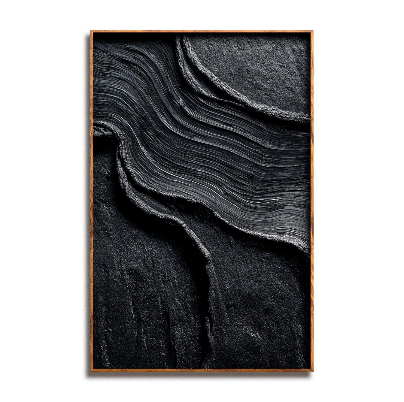 Dark Textured Abstract Painting #ART67