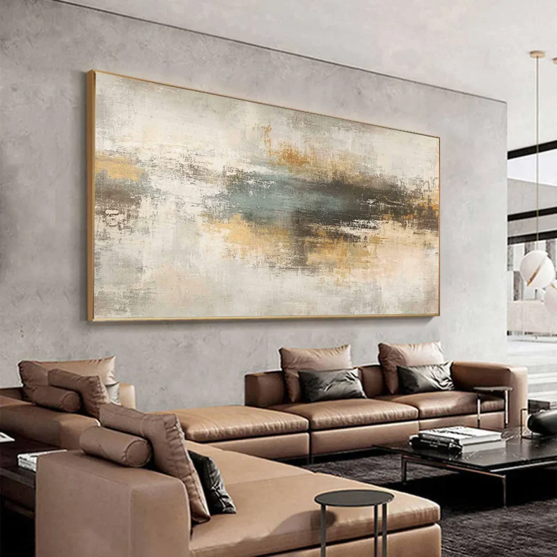 Horizon Mist Abstract Painting