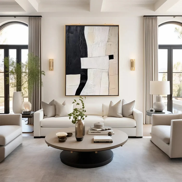 Urban Contrast Abstract Painting