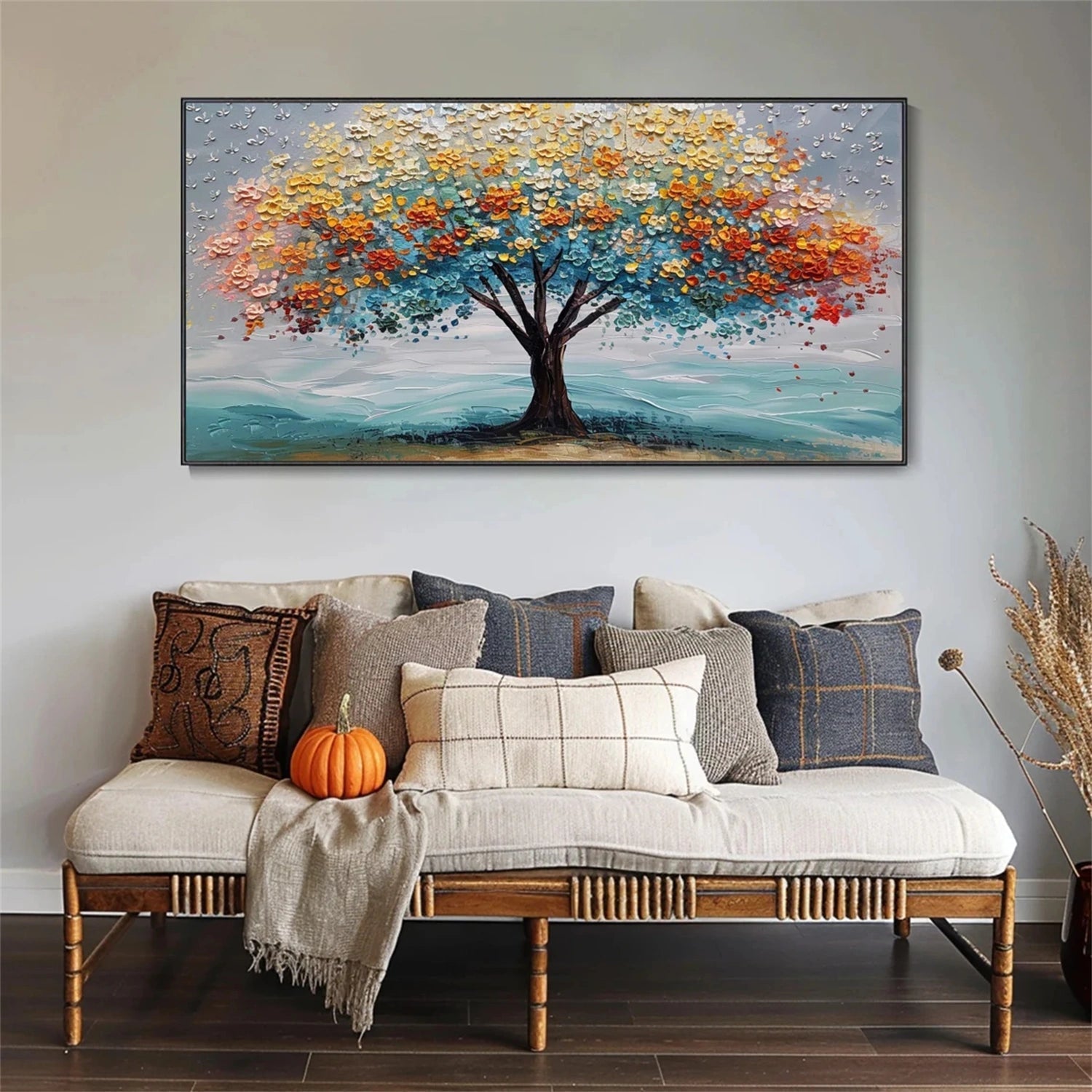 Radiant Seasons Tree Abstract Painting
