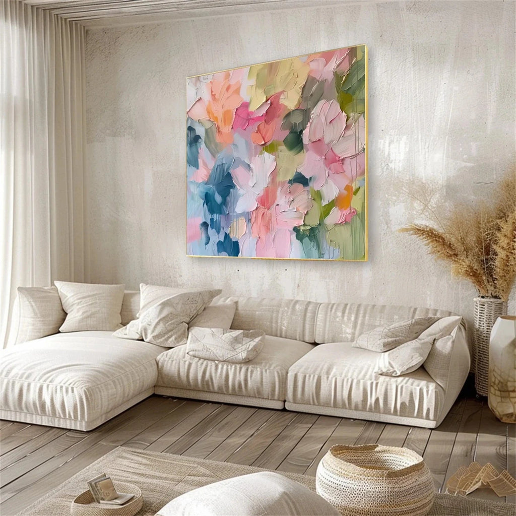 Soft Petal Harmony Abstract Painting