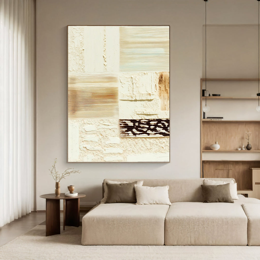 Modern Texture Panels – Minimalist Abstract Painting