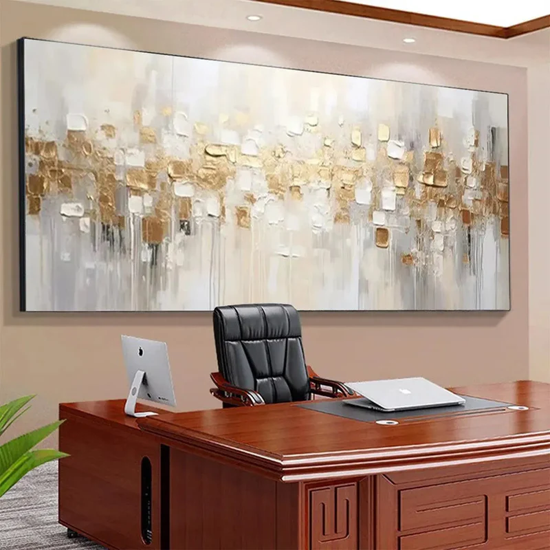 Golden Mirage Abstract Painting