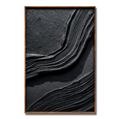 Black Minimalist Textured Wall Art #ART72